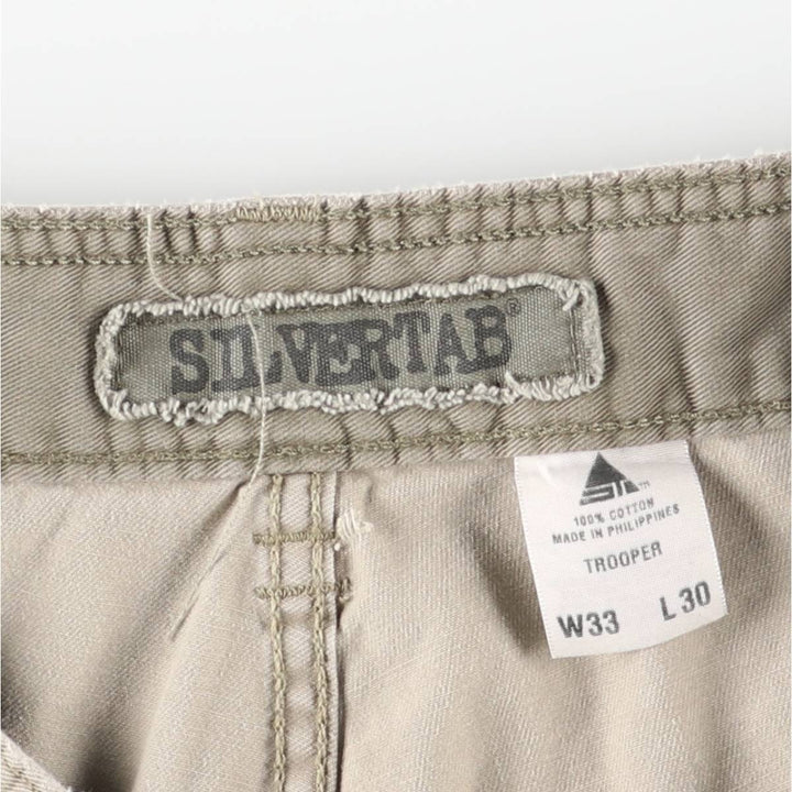 Vintage Levi's SILVER TAB Trooper Cargo Pants/Chino Pants, Men's Size 35 (approx.) cotton Khaki type beige Vintage Second Hand