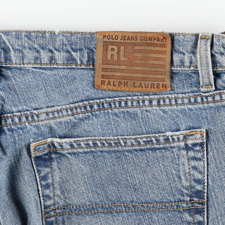 2000'S Ralph Lauren Polo Jeans Company Flare Cut Denim Pants, Women's, XXL (W37) cotton blue type Vintage Second Hand