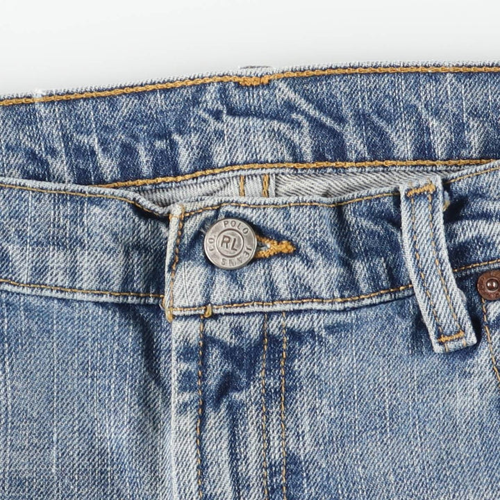 2000'S Ralph Lauren Polo Jeans Company Flare Cut Denim Pants, Women's, XXL (W37) cotton blue type Vintage Second Hand
