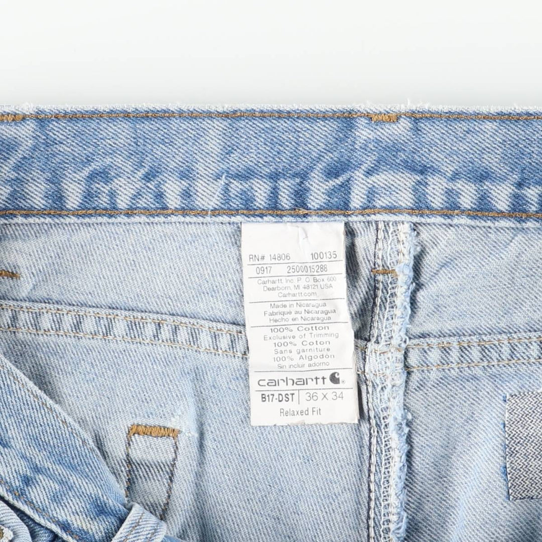 Carhartt Tapered Denim Pants for Men, W36 cotton blue type Vintage Second Hand
