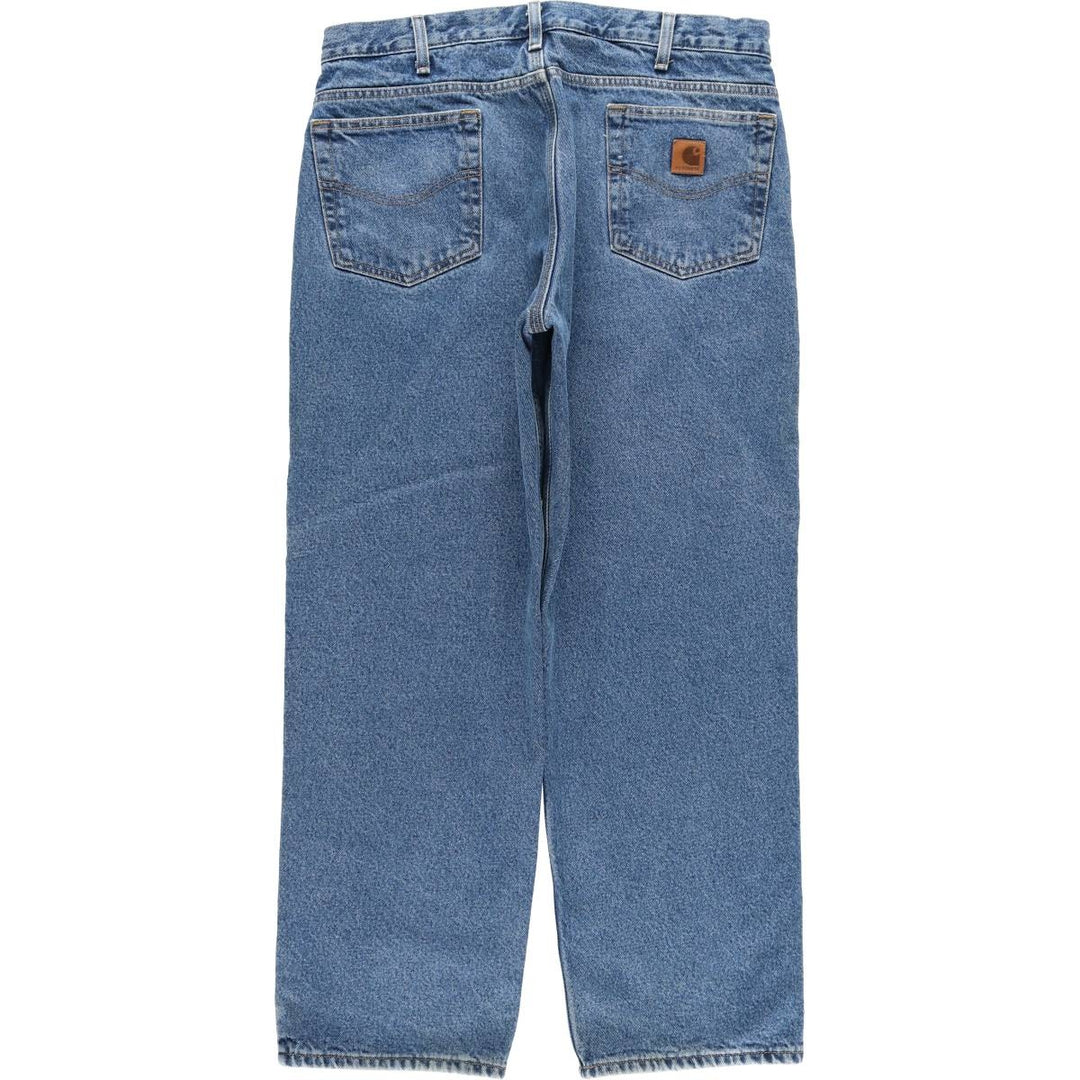 Carhartt Tapered Denim Pants for Men, W36 unclear blue type Vintage Second Hand