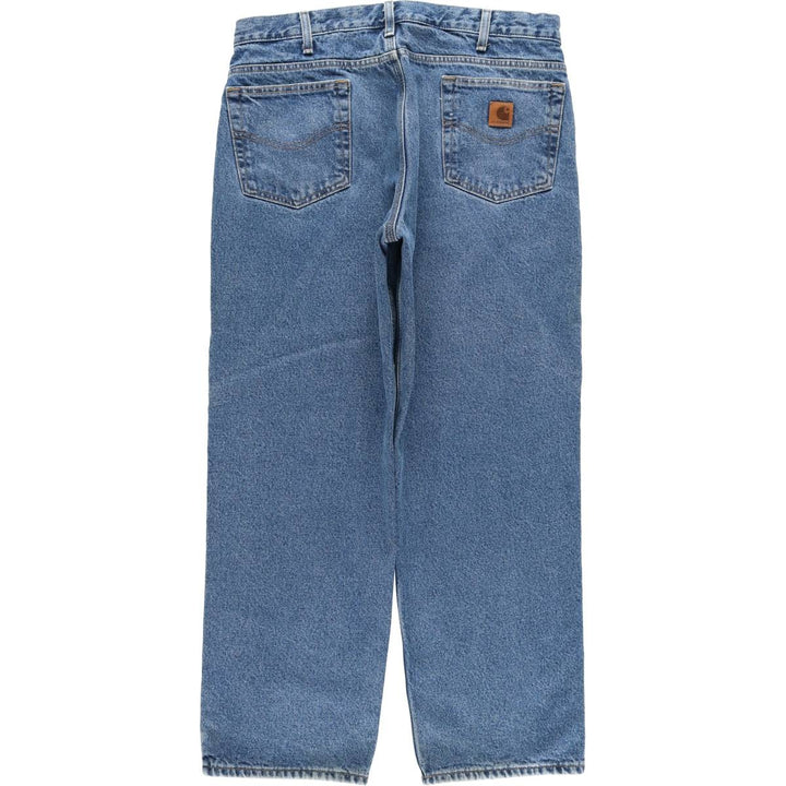 Carhartt Tapered Denim Pants for Men, W36 unclear blue type Vintage Second Hand