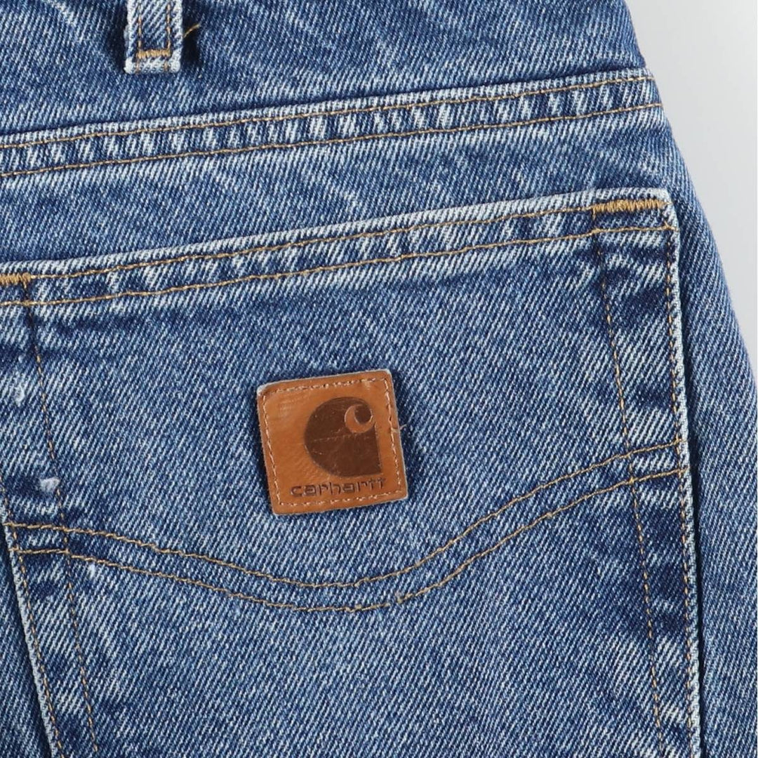 Carhartt Tapered Denim Pants for Men, W36 unclear blue type Vintage Second Hand
