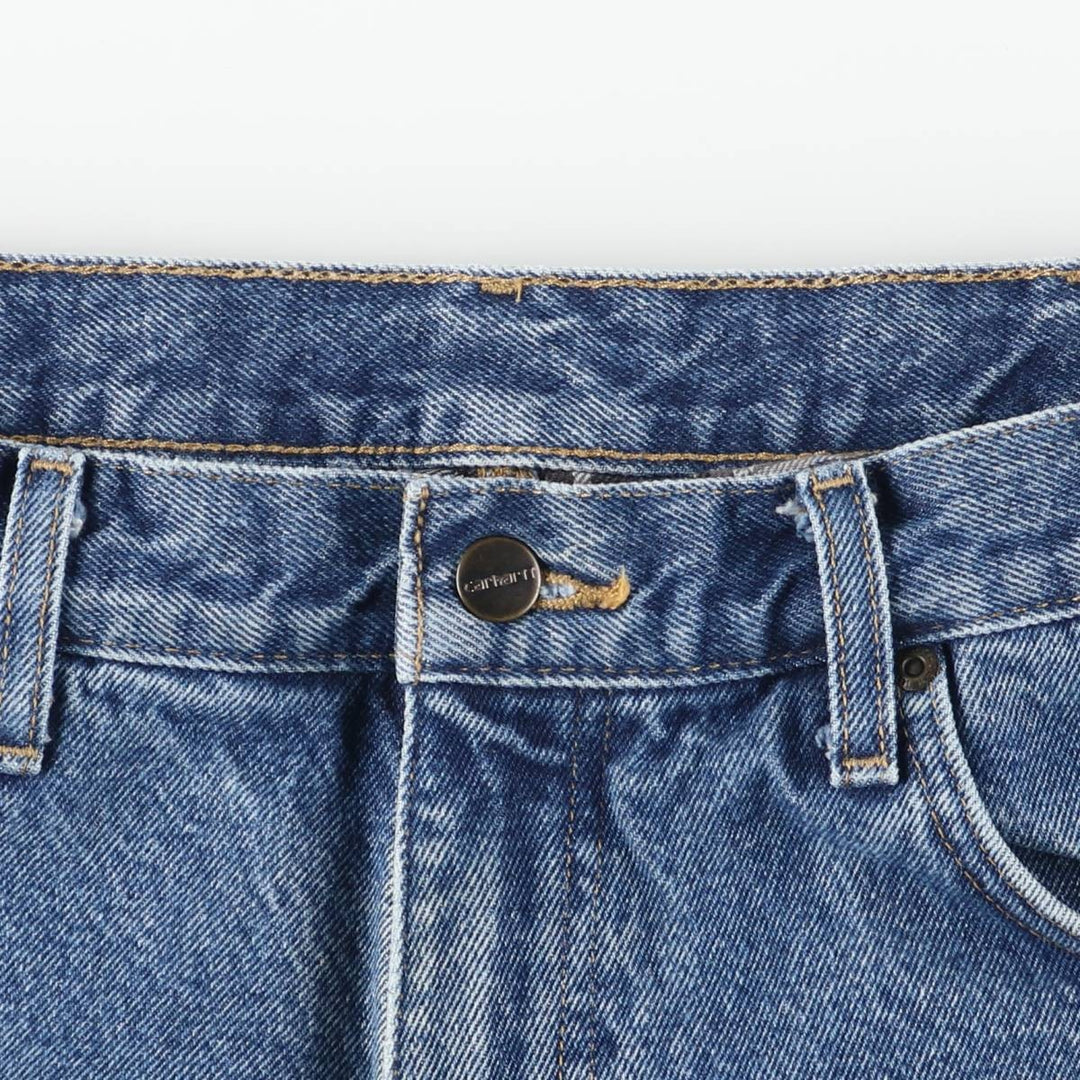 Carhartt Tapered Denim Pants for Men, W36 unclear blue type Vintage Second Hand