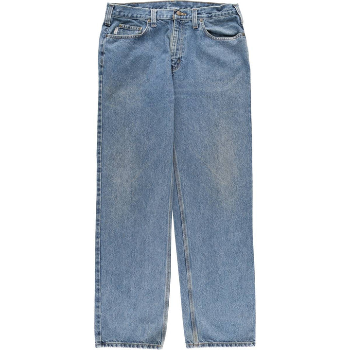 Carhartt Relaxed Fit Tapered Denim Pants for Men, W36 cotton blue type Vintage Second Hand