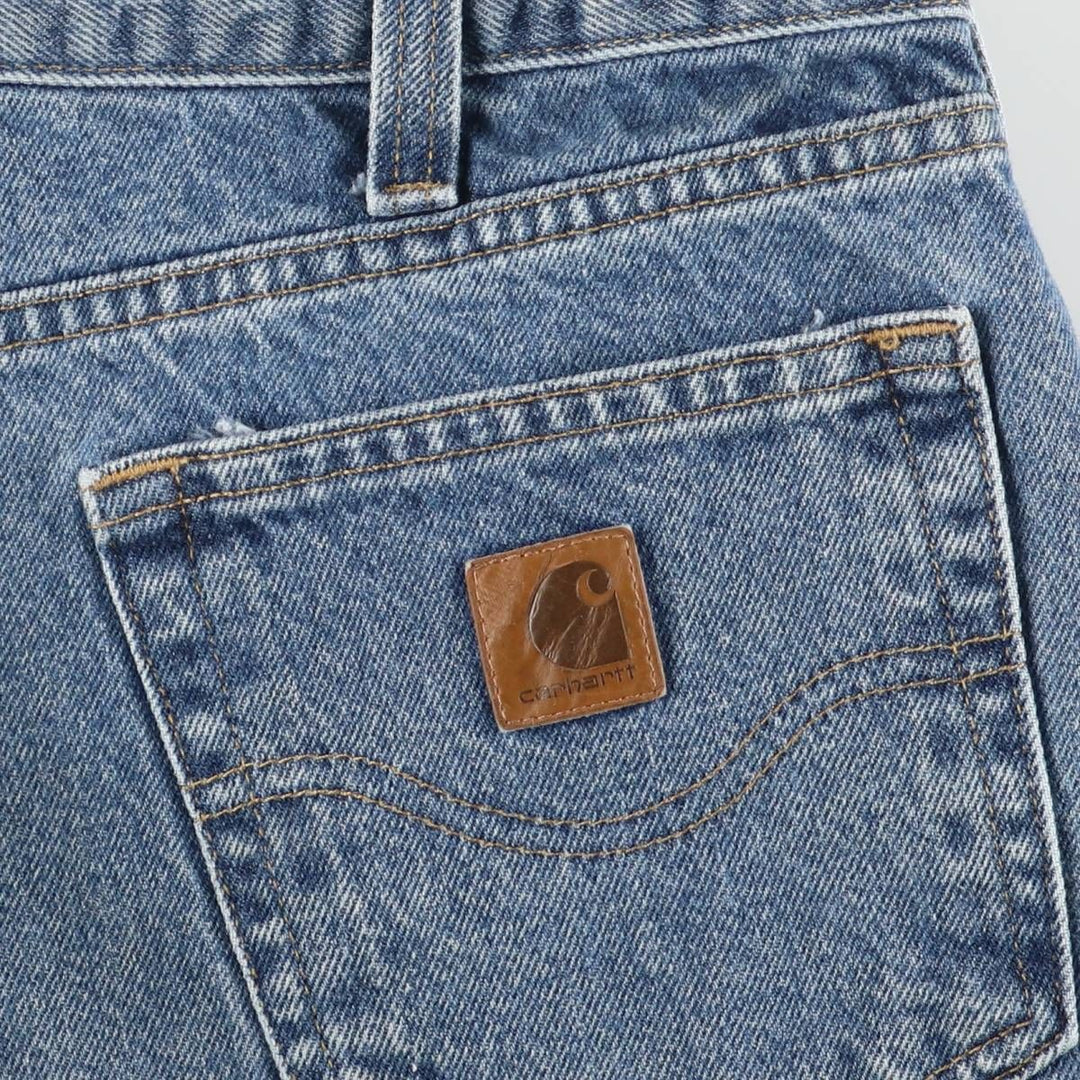 Carhartt Relaxed Fit Tapered Denim Pants for Men, W36 cotton blue type Vintage Second Hand