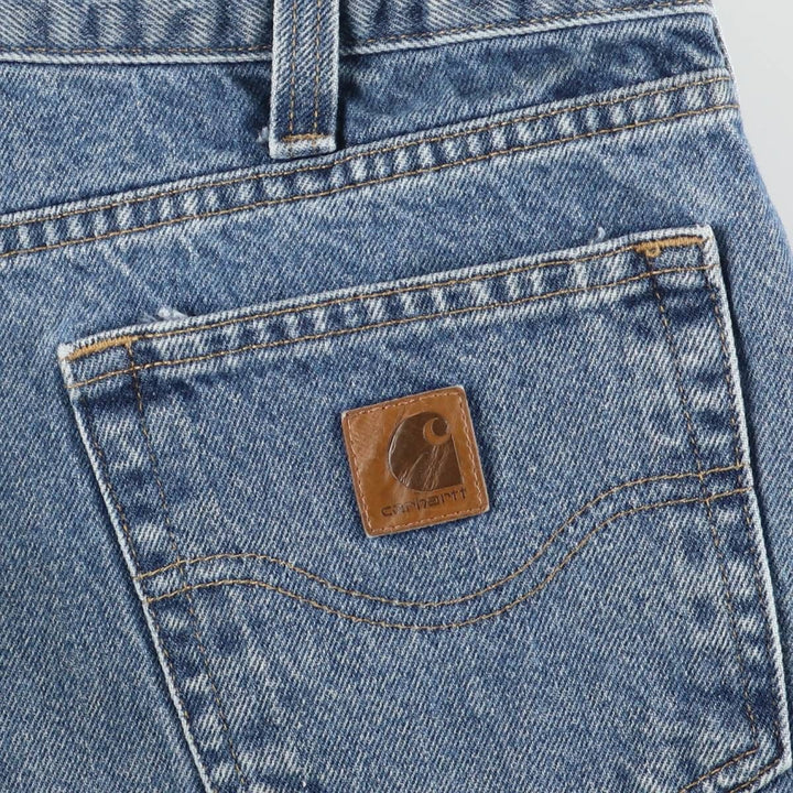 Carhartt Relaxed Fit Tapered Denim Pants for Men, W36 cotton blue type Vintage Second Hand
