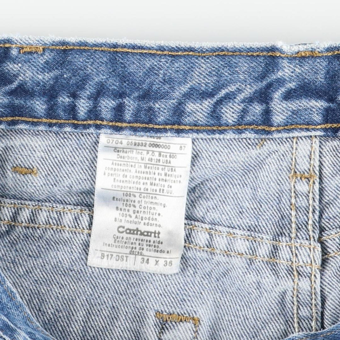 Carhartt Tapered Denim Pants for Men, W33 equivalent cotton blue type Vintage Second Hand