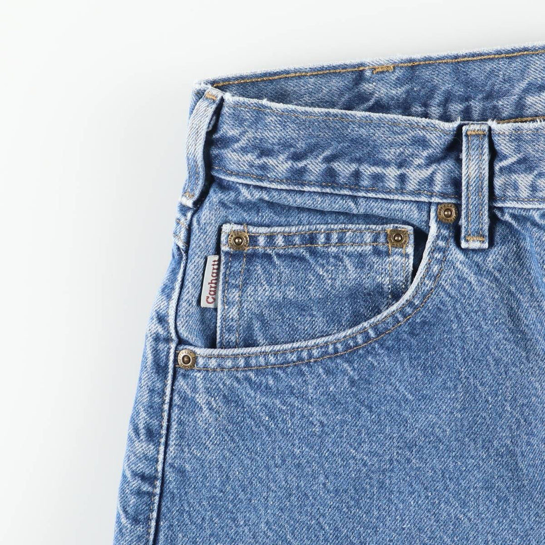 Carhartt Tapered Denim Pants for Men, W33 equivalent cotton blue type Vintage Second Hand