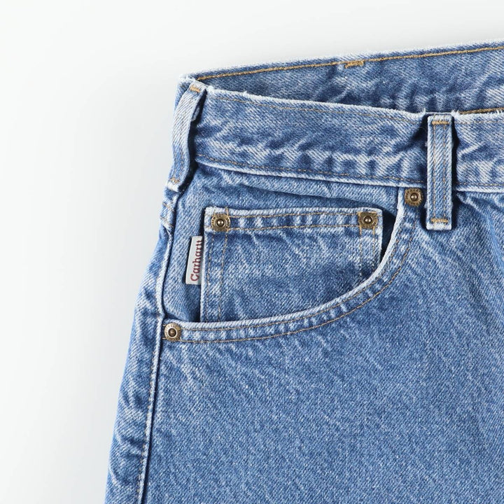 Carhartt Tapered Denim Pants for Men, W33 equivalent cotton blue type Vintage Second Hand