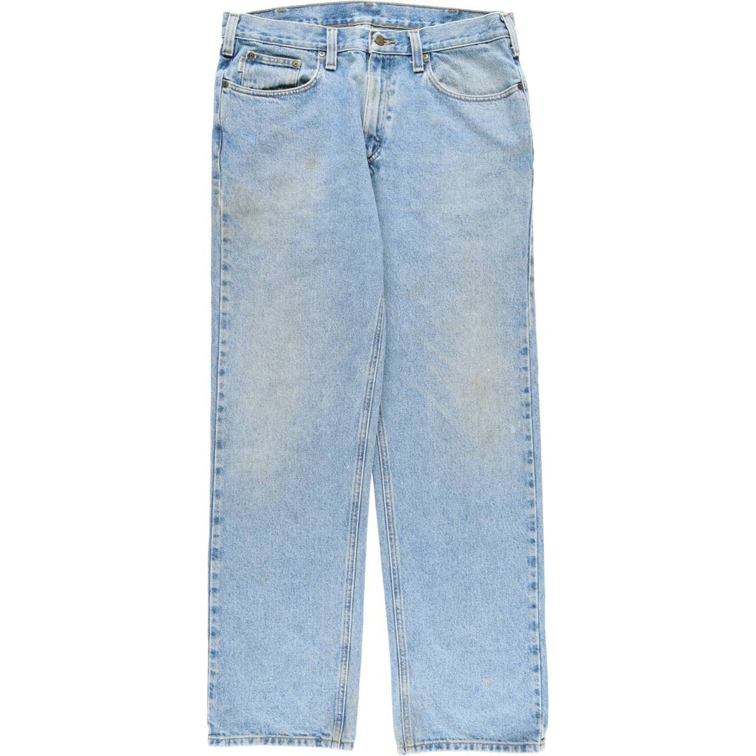 Carhartt Relaxed Fit Tapered Denim Pants for Men, W37 cotton blue type Vintage Second Hand