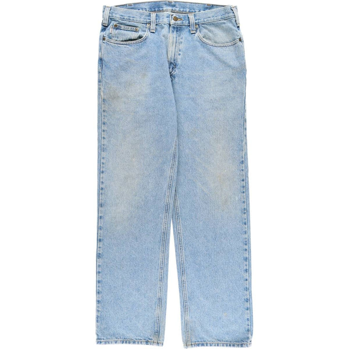 Carhartt Relaxed Fit Tapered Denim Pants for Men, W37 cotton blue type Vintage Second Hand