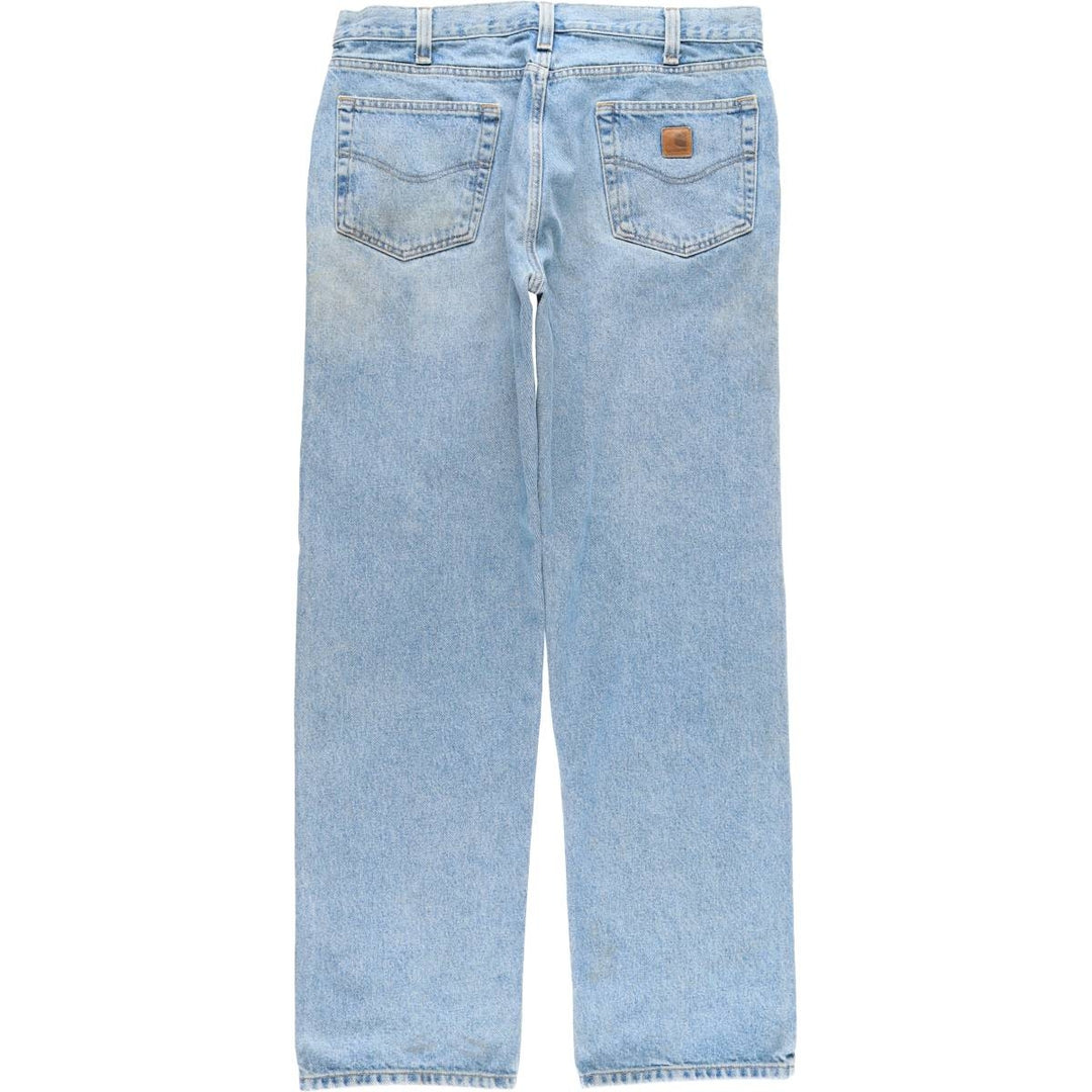 Carhartt Relaxed Fit Tapered Denim Pants for Men, W37 cotton blue type Vintage Second Hand