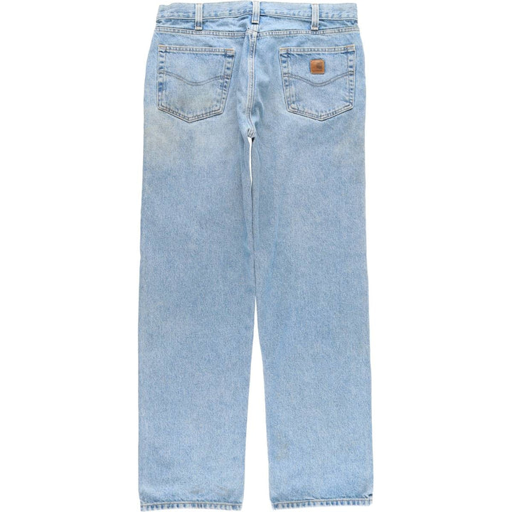 Carhartt Relaxed Fit Tapered Denim Pants for Men, W37 cotton blue type Vintage Second Hand