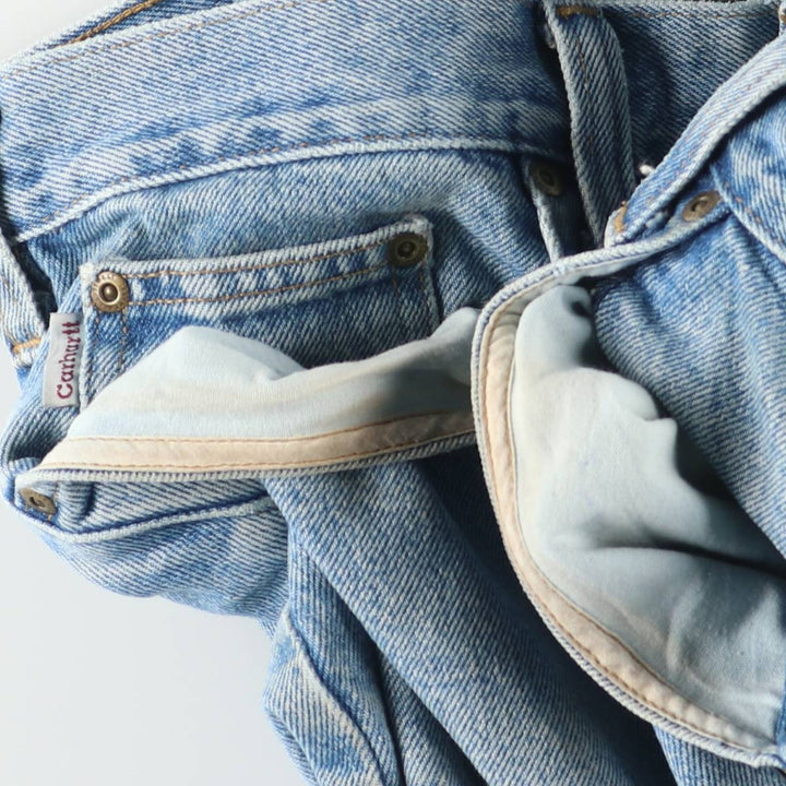 Carhartt Relaxed Fit Tapered Denim Pants for Men, W37 cotton blue type Vintage Second Hand
