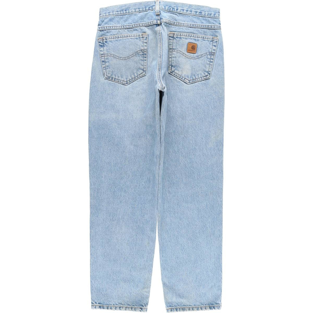 Carhartt Relaxed Fit Tapered Denim Pants for Men, W33 equivalent cotton blue type Vintage Second Hand