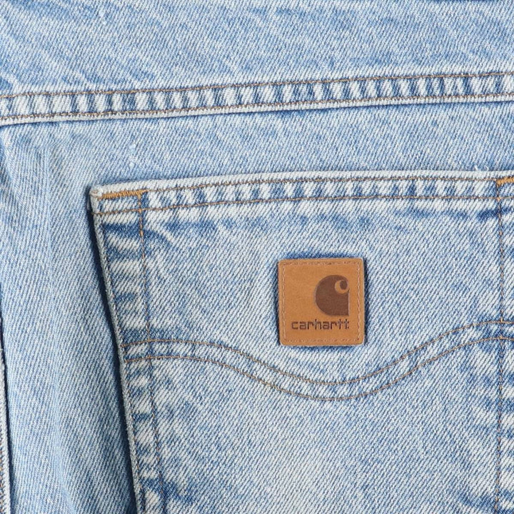 Carhartt Relaxed Fit Tapered Denim Pants for Men, W33 equivalent cotton blue type Vintage Second Hand