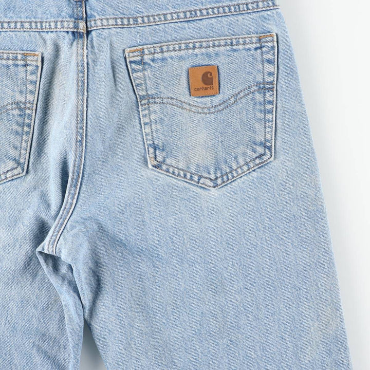Carhartt Relaxed Fit Tapered Denim Pants for Men, W33 equivalent cotton blue type Vintage Second Hand