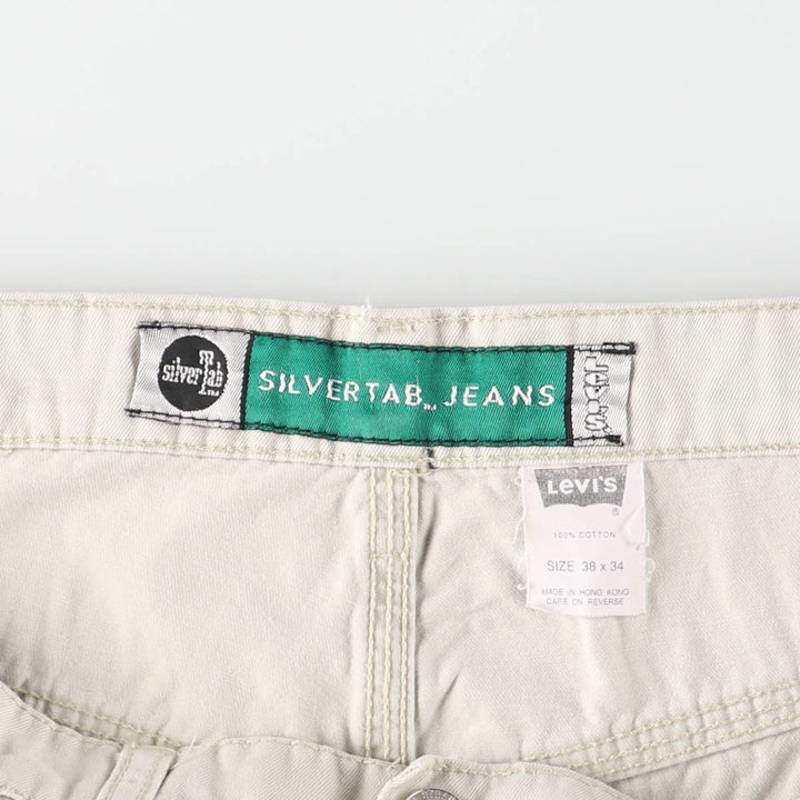 Levi's Silver Tab Jeans Chino Pants, Painter Pants, Men's, Size W39 cotton Beige type Vintage Second Hand