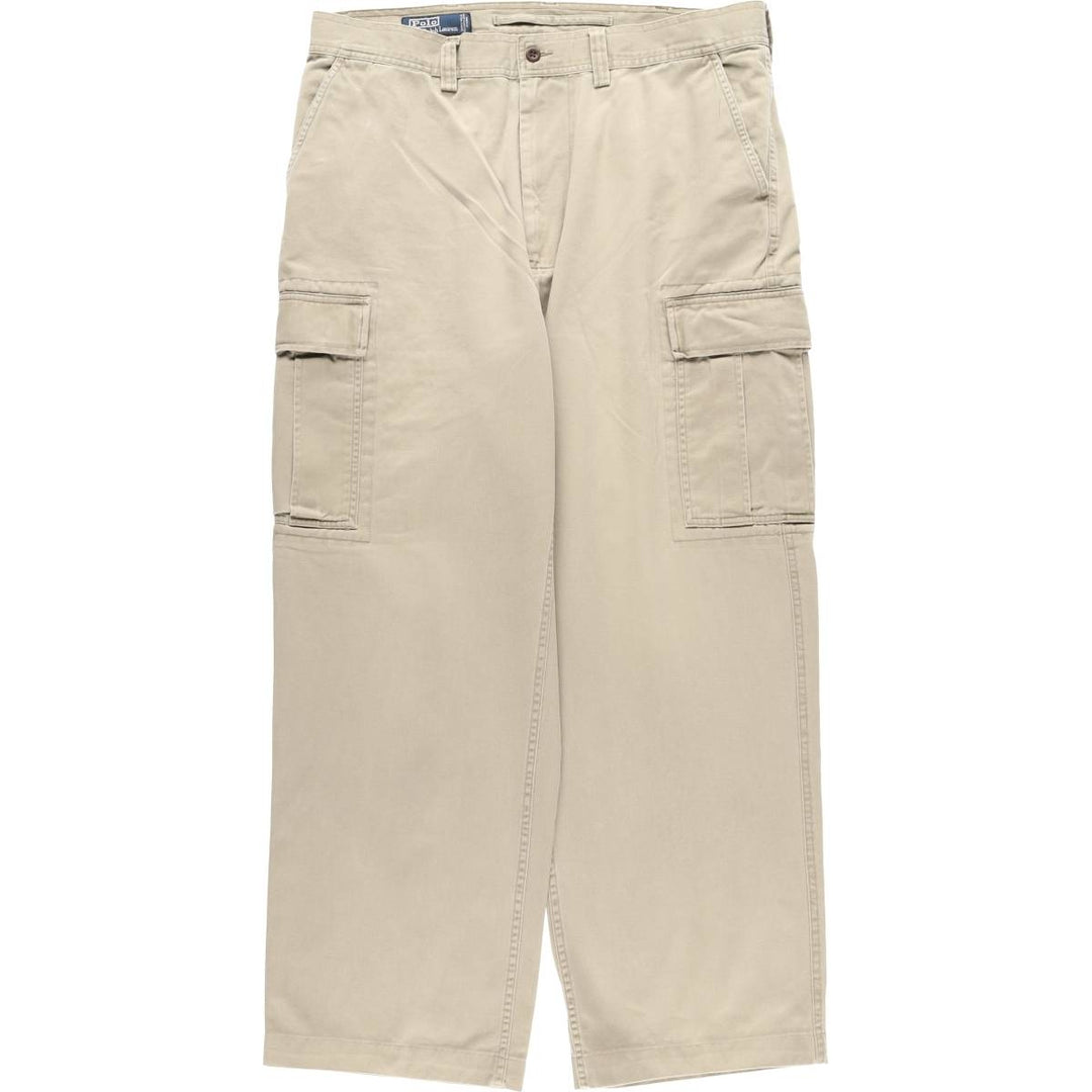 Ralph Lauren POLO by Ralph Lauren chino cargo pants, men's size W38 cotton Khaki type beige Vintage Second Hand