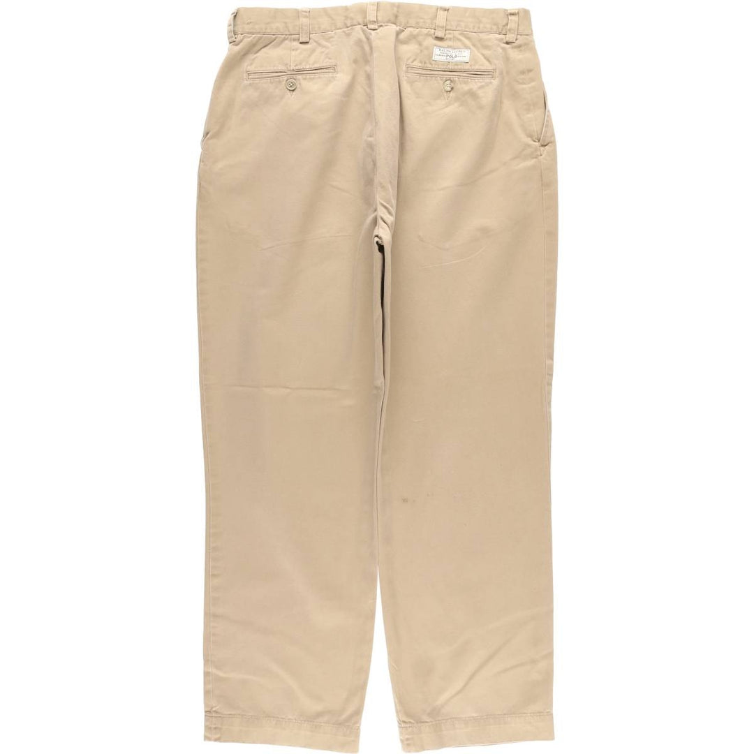 Ralph Lauren POLO by Ralph Lauren PROSPECT PANT Chino pants for men, equivalent to w35 cotton Beige type Vintage Second Hand