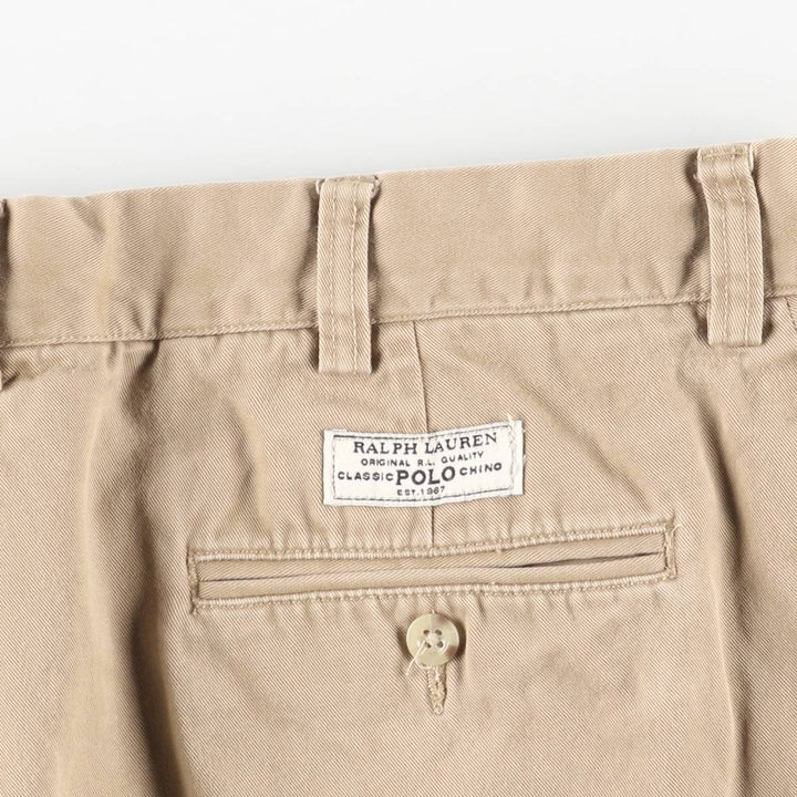 Ralph Lauren POLO by Ralph Lauren PROSPECT PANT Chino pants for men, equivalent to w35 cotton Beige type Vintage Second Hand