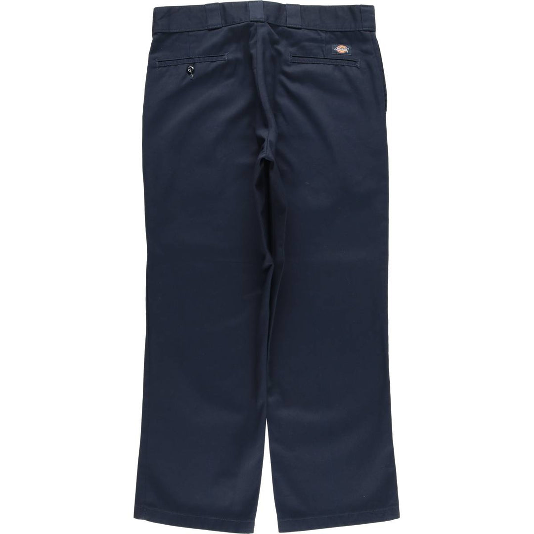 Dickies 874 ORIGINAL FIT Work Pants for Men, W35 equivalent polyester navy blue type Vintage Second Hand