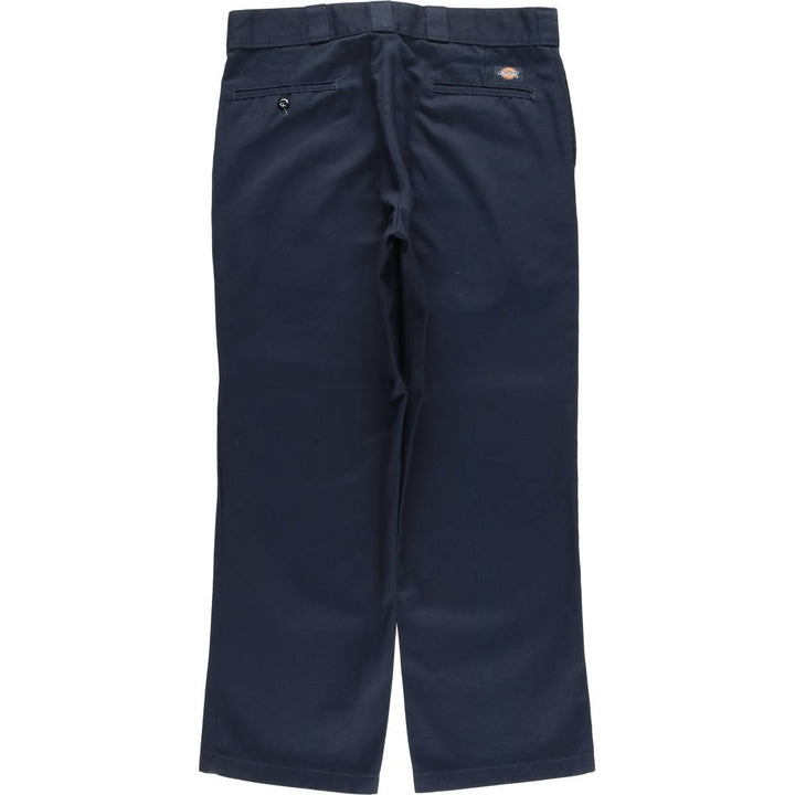 Dickies 874 ORIGINAL FIT Work Pants for Men, W35 equivalent polyester navy blue type Vintage Second Hand