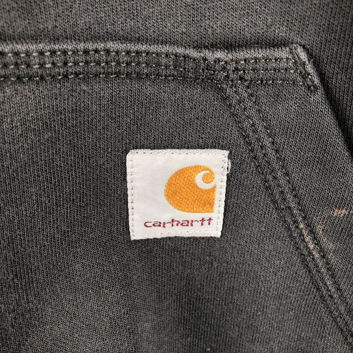 Carhartt ORIGINAL FIT sweatshirt pullover hoodie, men's size L cotton black type Vintage Second Hand