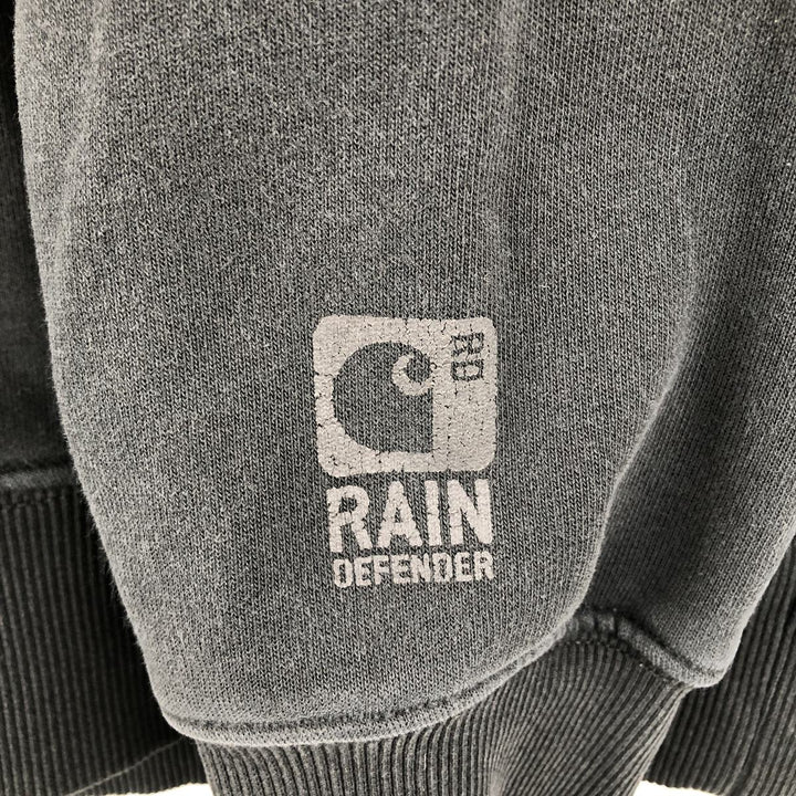 Carhartt ORIGINAL FIT sweatshirt pullover hoodie, men's size L cotton black type Vintage Second Hand