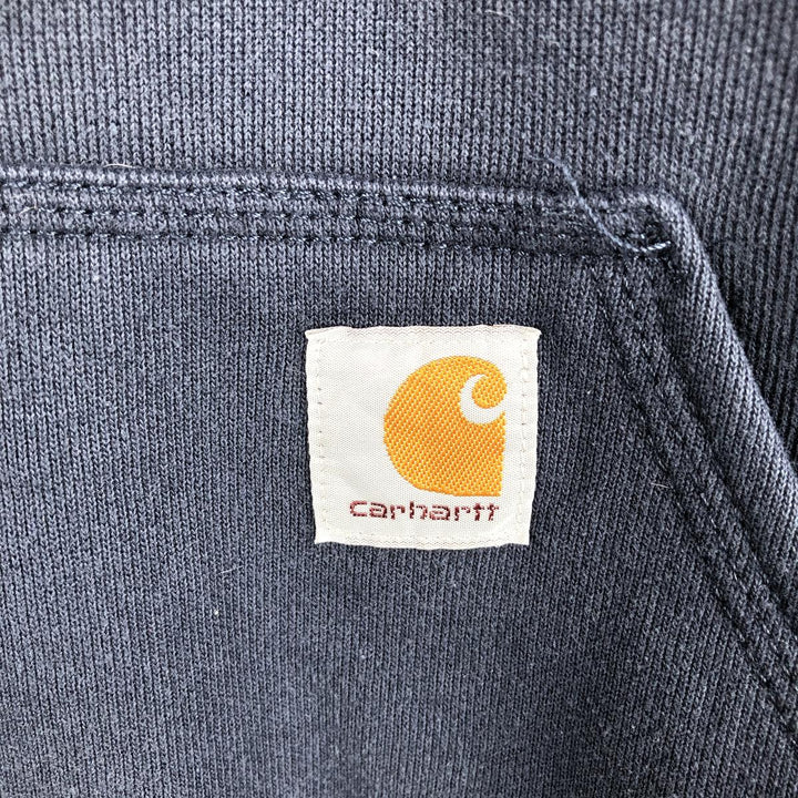 Carhartt ORIGINAL FIT sweatshirt pullover hoodie, men's XL size cotton navy blue type Vintage Second Hand