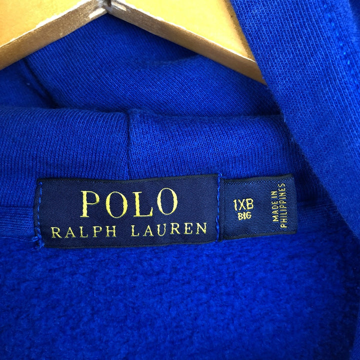 Ralph Lauren POLO RALPH LAUREN Sweatshirt Pullover Hoodie Men's XL cotton blue type Vintage Second Hand