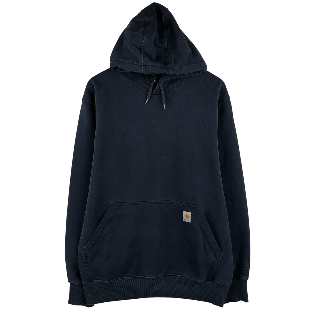 Carhartt ORIGINAL FIT sweatshirt pullover hoodie, men's size L cotton navy blue type Vintage Second Hand