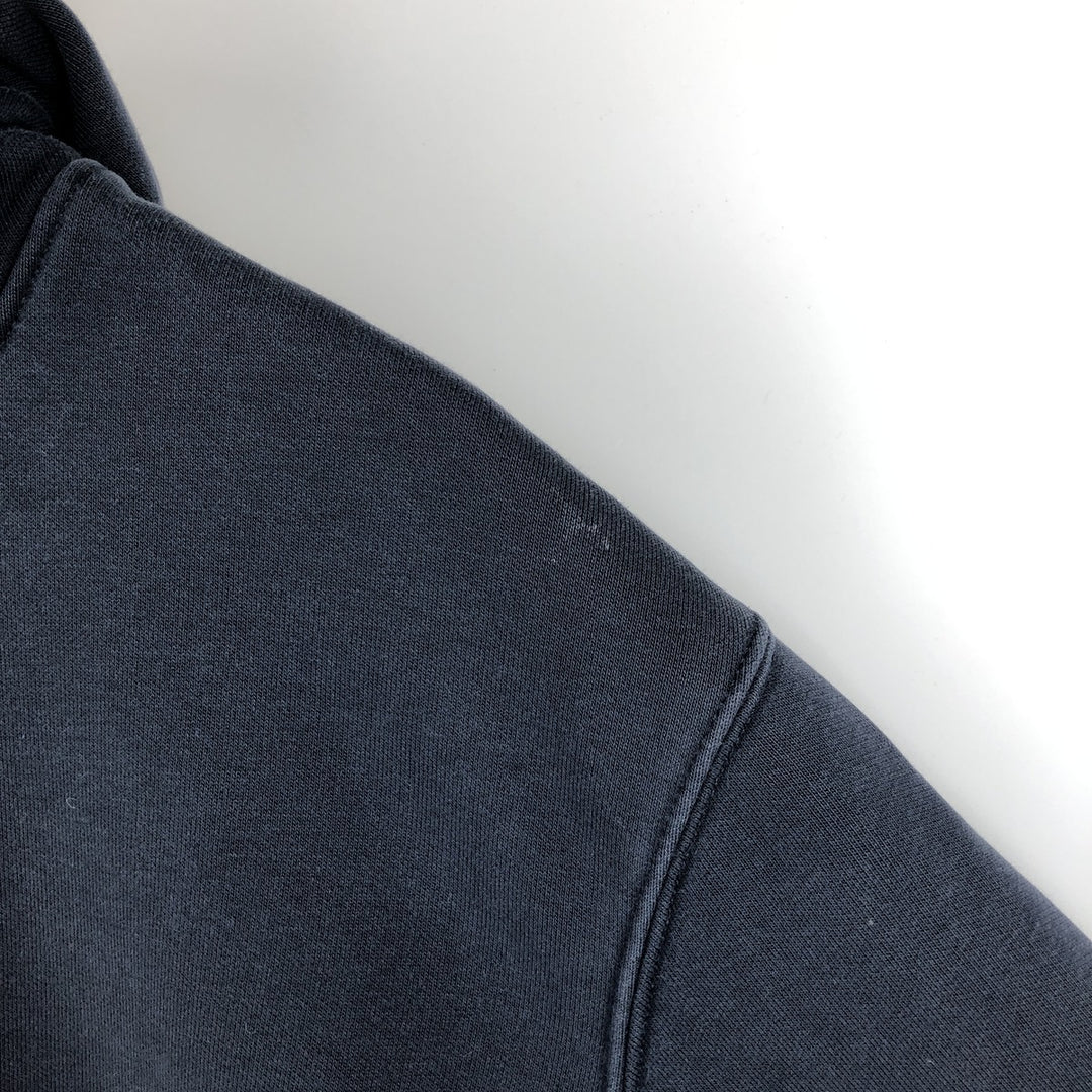 Carhartt ORIGINAL FIT sweatshirt pullover hoodie, men's size L cotton navy blue type Vintage Second Hand
