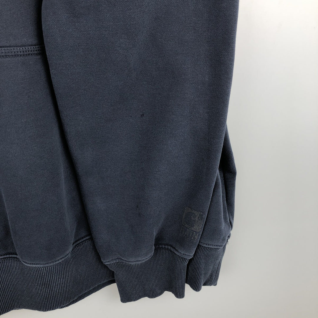 Carhartt ORIGINAL FIT sweatshirt pullover hoodie, men's size L cotton navy blue type Vintage Second Hand
