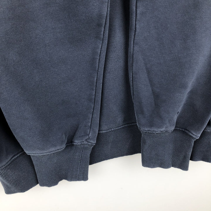 Carhartt ORIGINAL FIT sweatshirt pullover hoodie, men's size L cotton navy blue type Vintage Second Hand