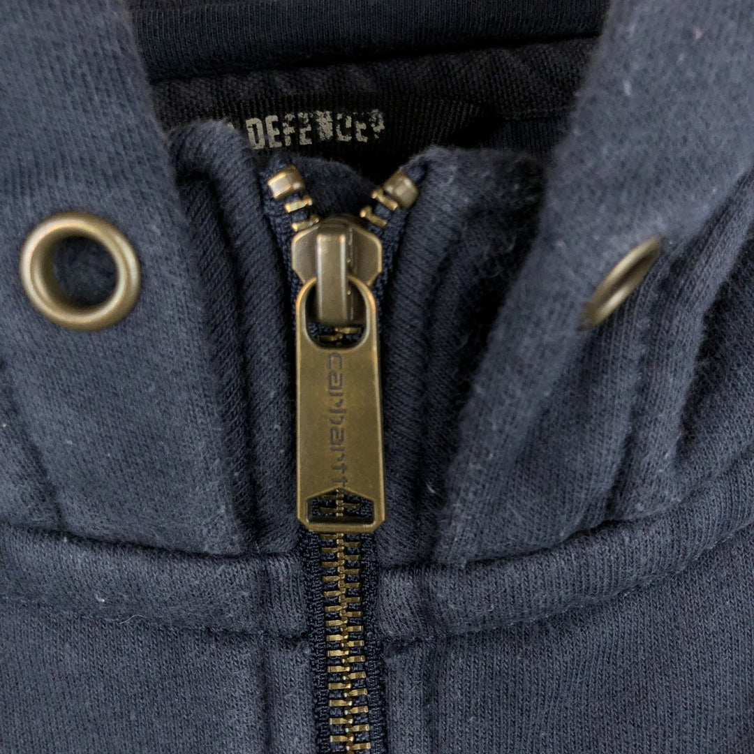 Carhartt Loose Fit Half-Zip Hoodie, Men's XL cotton navy blue type Vintage Second Hand