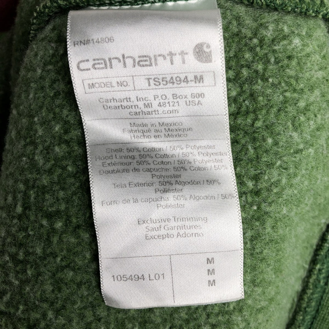 Carhartt Loose Fit Sweat Pullover Hoodie, Men's M Size cotton green type Vintage Second Hand