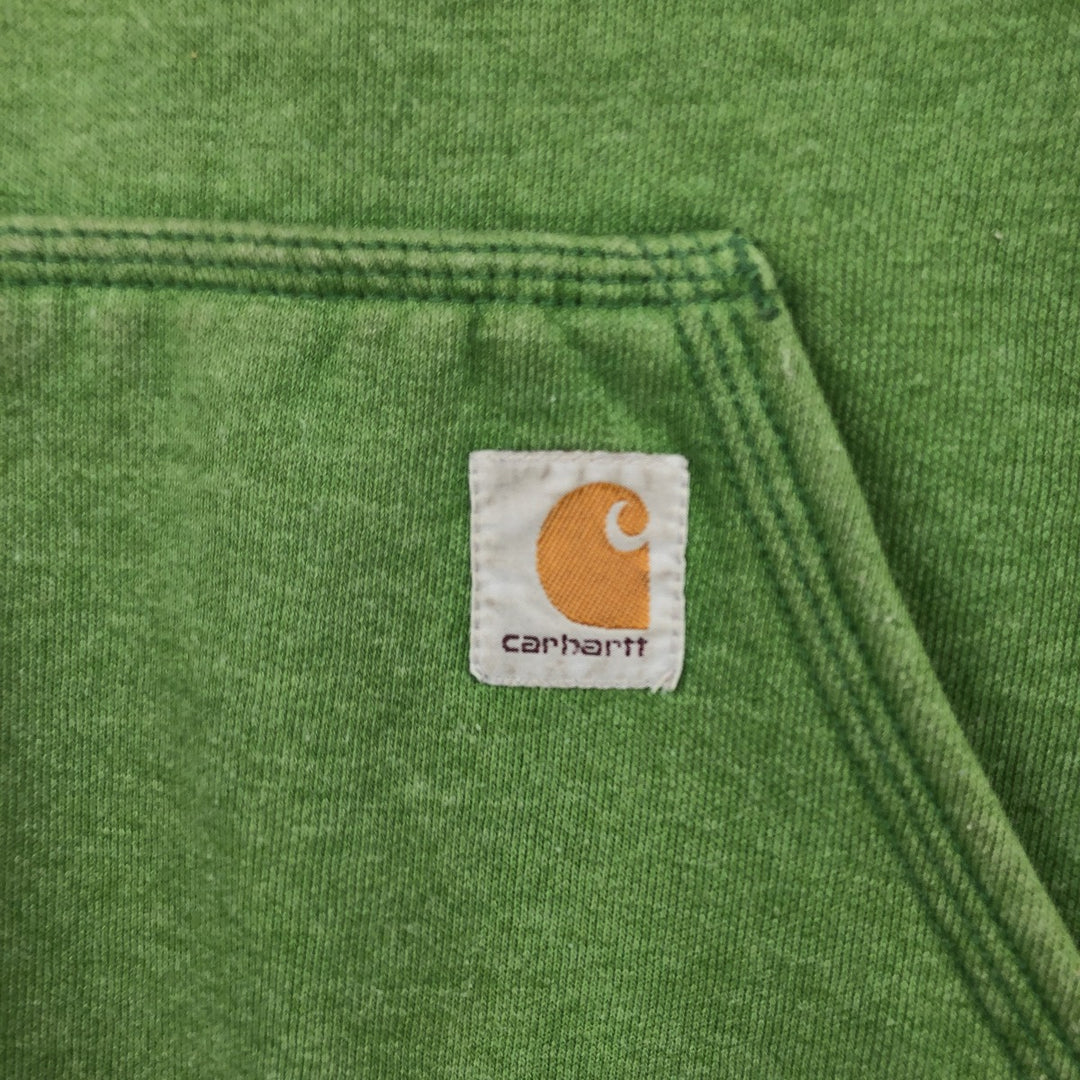 Carhartt Loose Fit Sweat Pullover Hoodie, Men's M Size cotton green type Vintage Second Hand