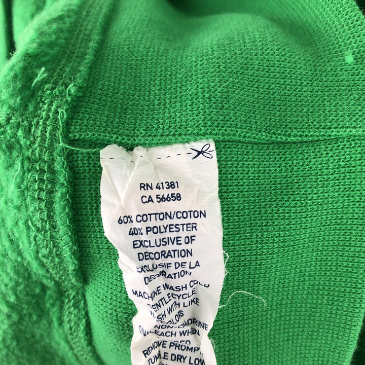 Ralph Lauren sweatshirt pullover hoodie, men's size XL cotton green type Vintage Second Hand