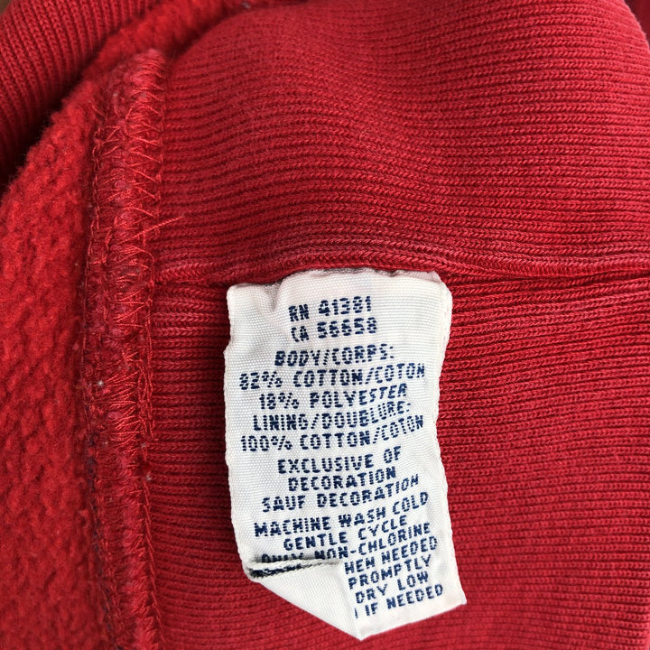 Ralph Lauren POLO RALPH LAUREN Check Pattern Pullover Hoodie, Men's Size M cotton Red type red-purple Vintage Second Hand