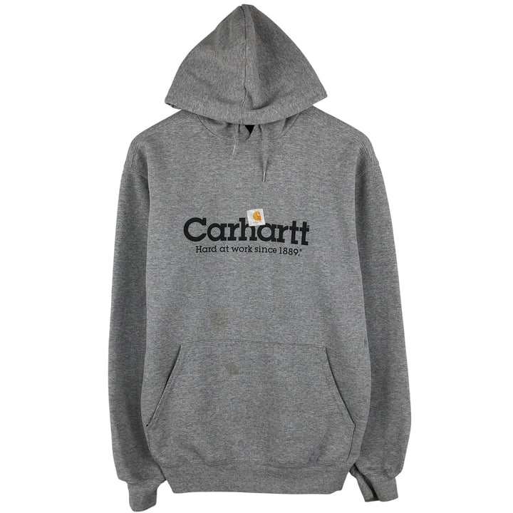 2000'S Carhartt sweatshirt pullover hoodie, men's size S cotton gray type Vintage Second Hand