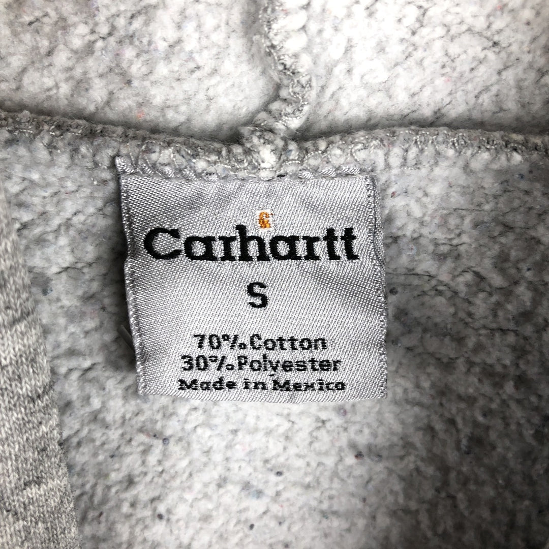 2000'S Carhartt sweatshirt pullover hoodie, men's size S cotton gray type Vintage Second Hand