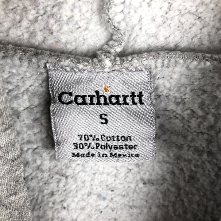 2000'S Carhartt sweatshirt pullover hoodie, men's size S cotton gray type Vintage Second Hand