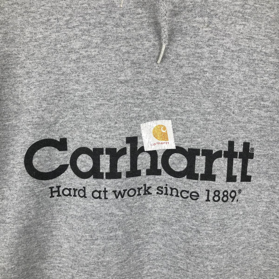 2000'S Carhartt sweatshirt pullover hoodie, men's size S cotton gray type Vintage Second Hand