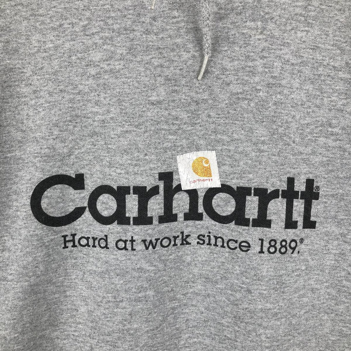 2000'S Carhartt sweatshirt pullover hoodie, men's size S cotton gray type Vintage Second Hand