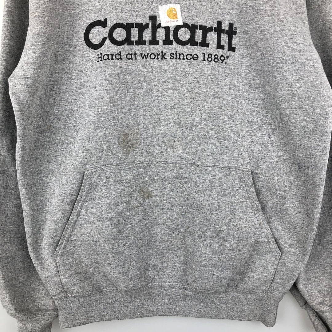 2000'S Carhartt sweatshirt pullover hoodie, men's size S cotton gray type Vintage Second Hand
