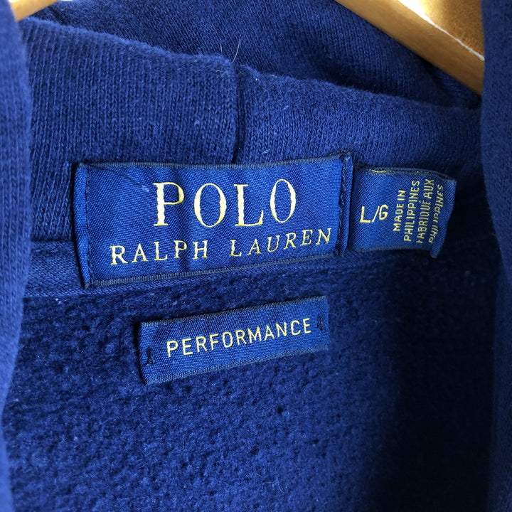 Ralph Lauren POLO RALPH LAUREN PERFORMANCE pullover sweatshirt, men's size L unclear navy blue type Vintage Second Hand