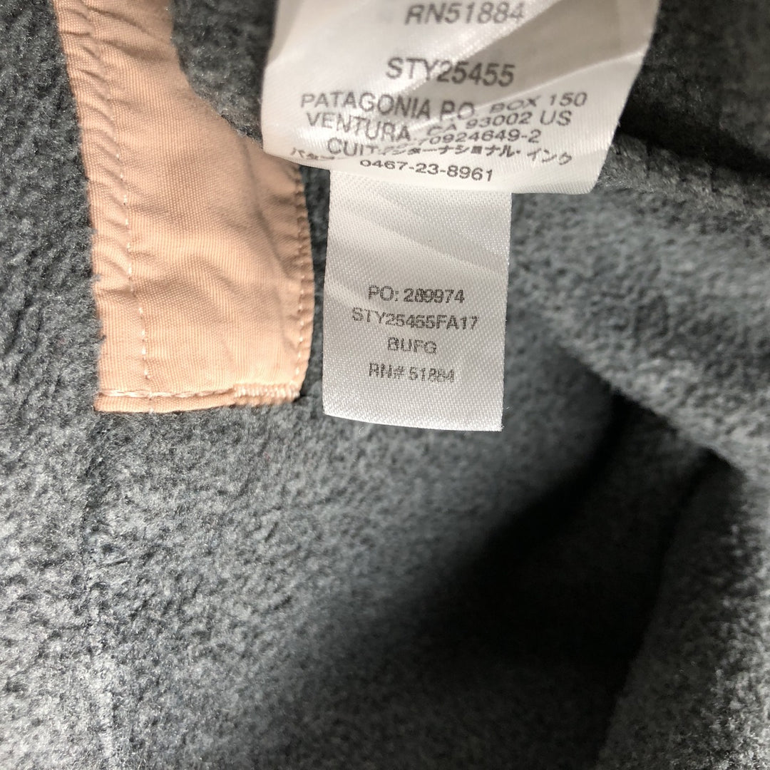 Patagonia Lightweight Synchilla Snap Tee (25455FA17) - Half-Snap Fleece Pullover, Women's Size L polyester gray type Vintage Second Hand