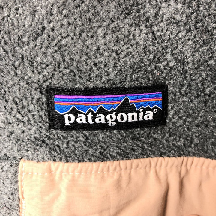 Patagonia Lightweight Synchilla Snap Tee (25455FA17) - Half-Snap Fleece Pullover, Women's Size L polyester gray type Vintage Second Hand
